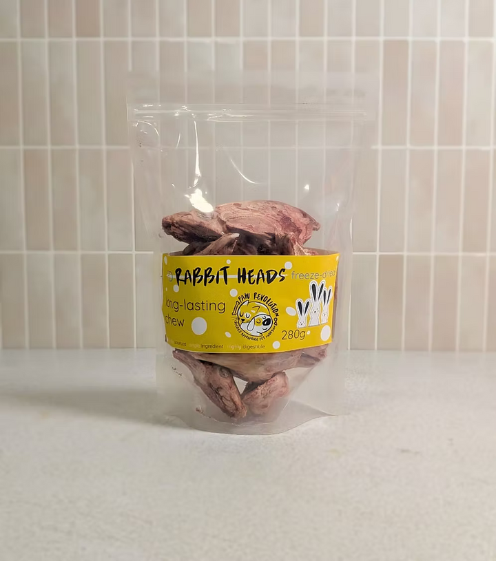 Freeze-Dried Rabbit Heads