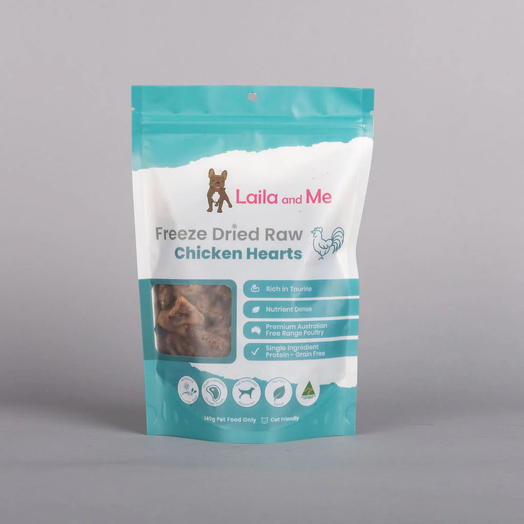 Freeze Dried Raw Chicken Hearts