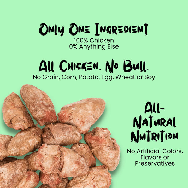 Freeze Dried Chicken Heart Treats for Cats & Dogs