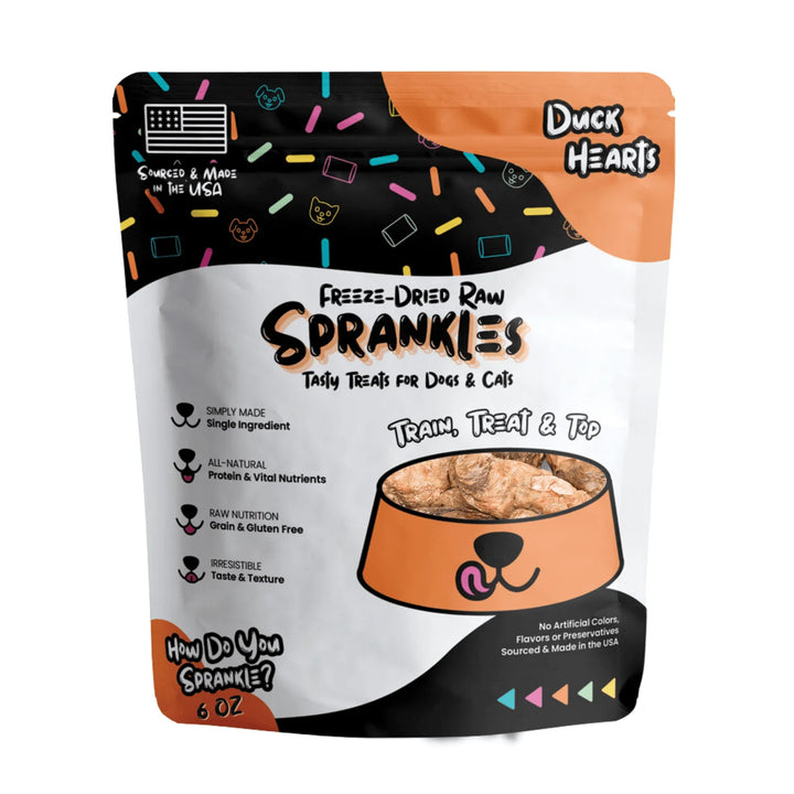 Freeze Dried Duck Heart Treats for Cats & Dogs