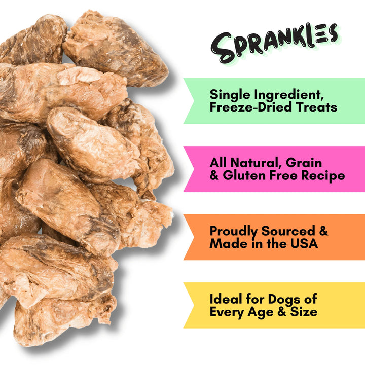 Freeze Dried Duck Heart Treats for Cats & Dogs