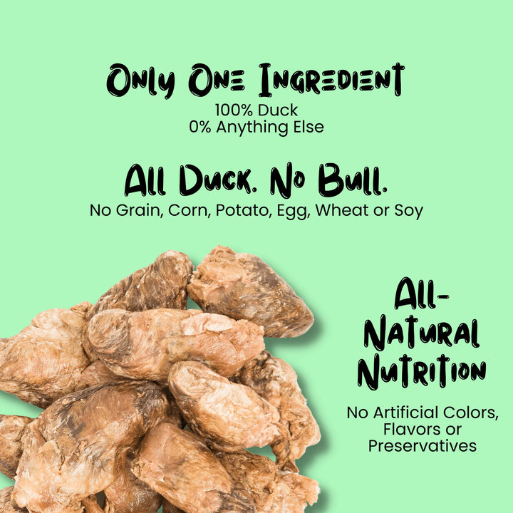 Freeze Dried Duck Heart Treats for Cats & Dogs
