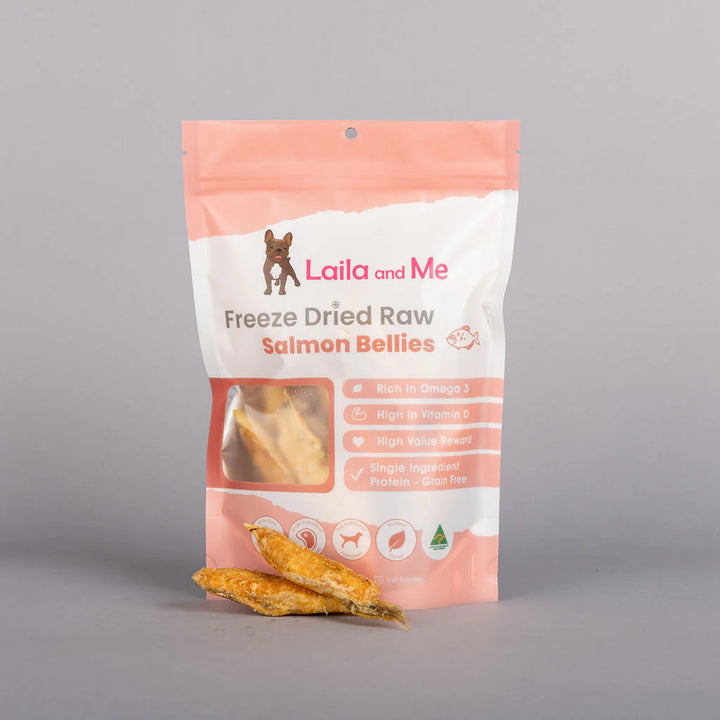 Freeze Dried Raw Salmon Bellies