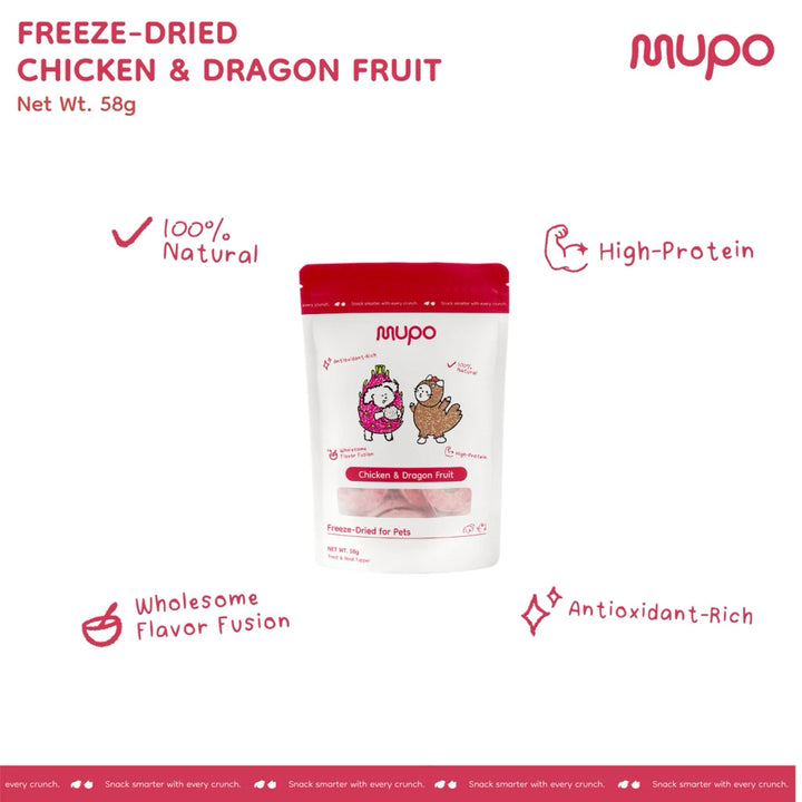 Freeze Dried Chicken & Dragon Fruit