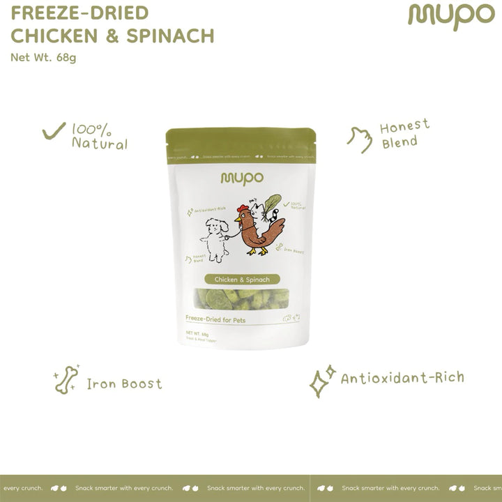 Freeze Dried Chicken & Spinach