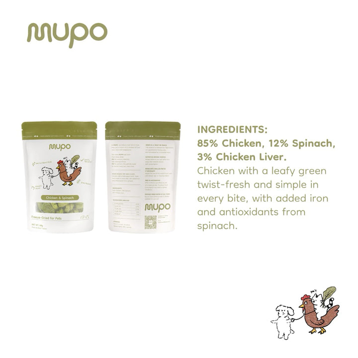 Freeze Dried Chicken & Spinach