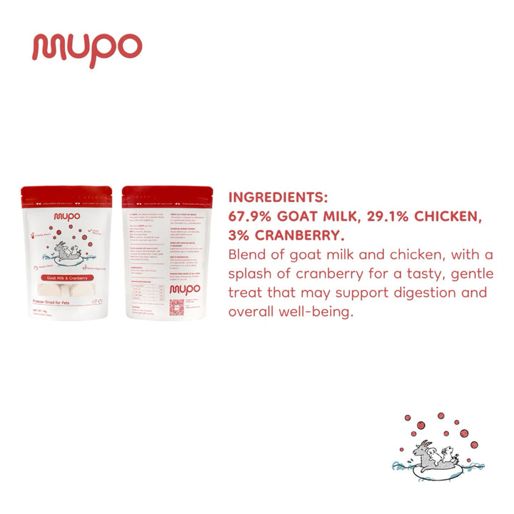 Freeze Dried Goat Milk & Cranberry