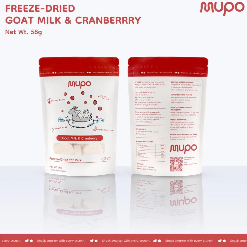 Freeze Dried Goat Milk & Cranberry