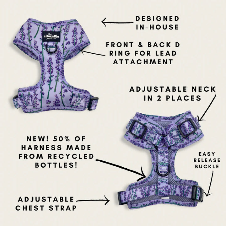 Adjustable Dog Harness | Lavender Haze