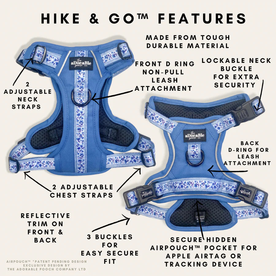 Hike & Go™ Harness | Cornflower Bloom