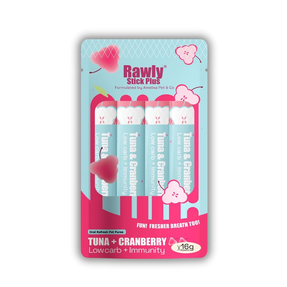 Rawly Stick PLUS | Creamy Cat Puree | Tuna & Cranberry