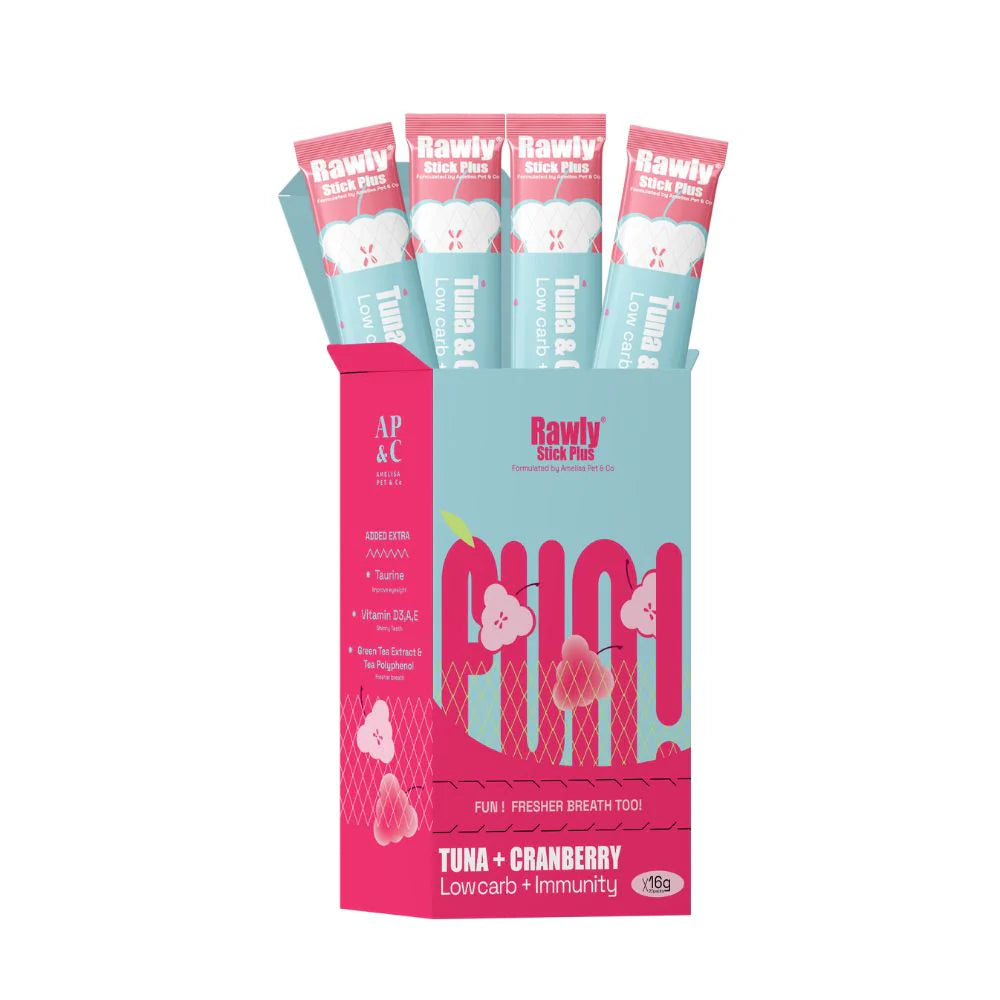 Rawly Stick PLUS | Creamy Cat Puree | Tuna & Cranberry