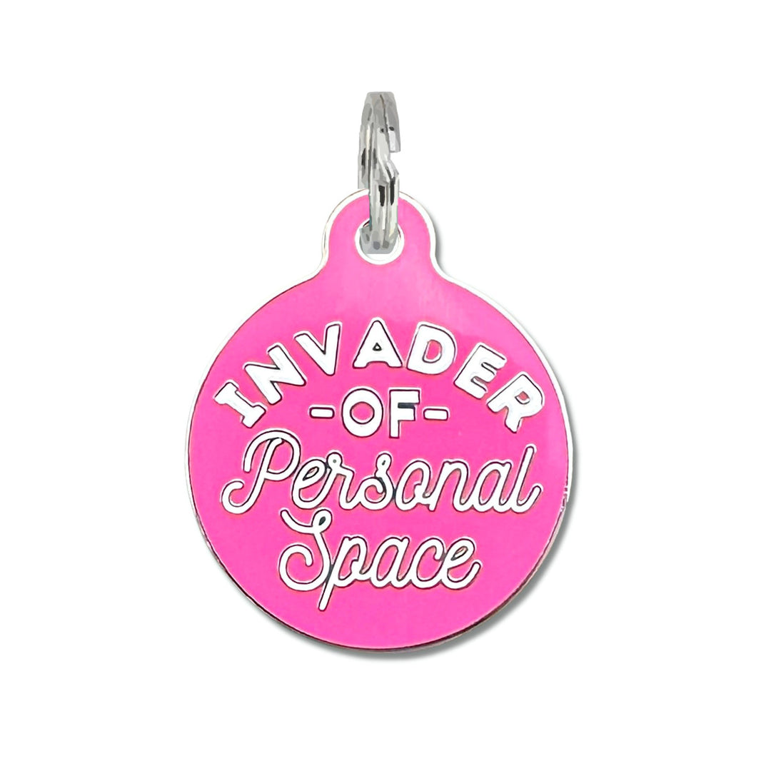 Invader Personal Space Dog Tag