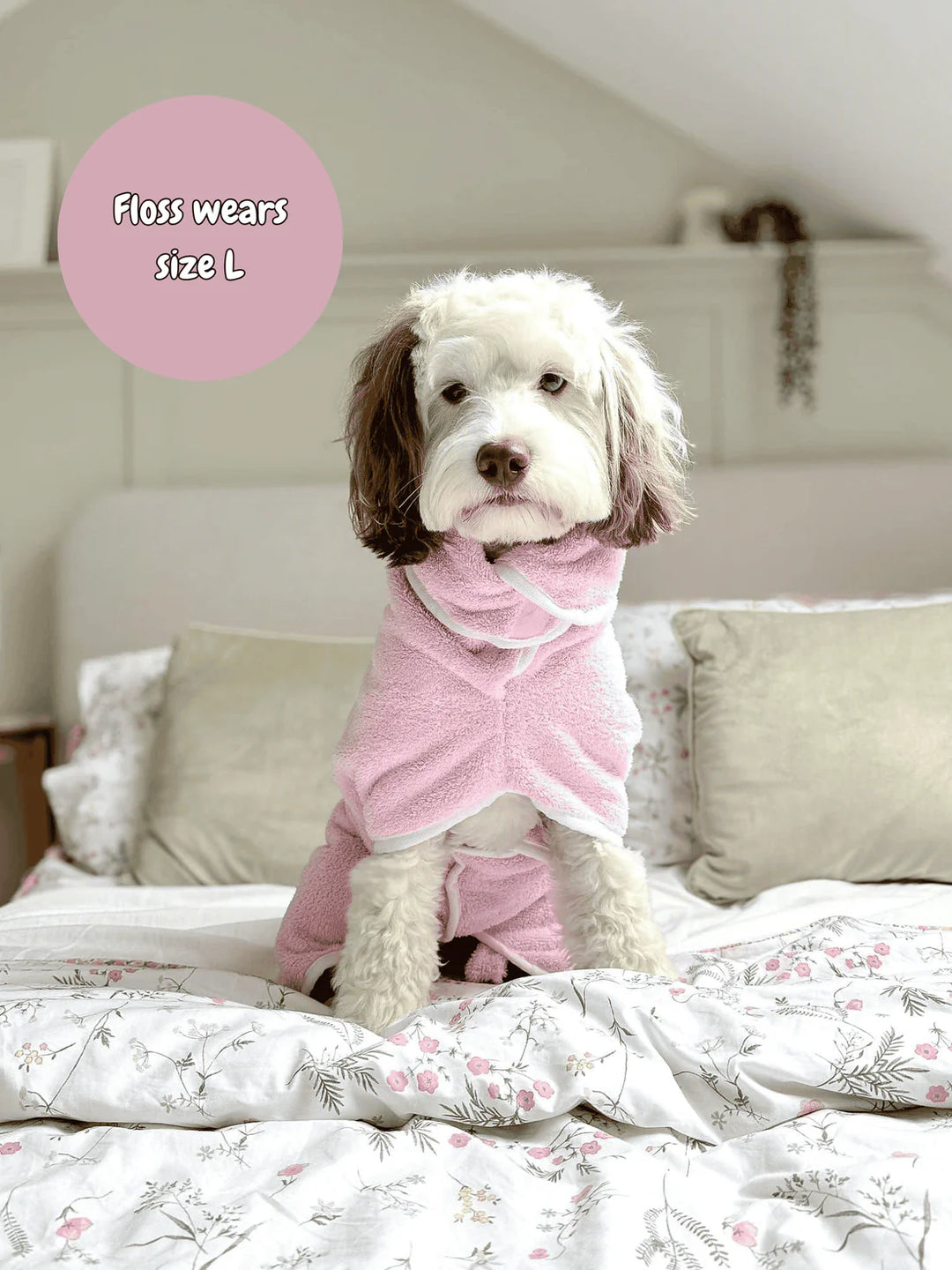 Dog Drying Coat | Bubble Gum Pink