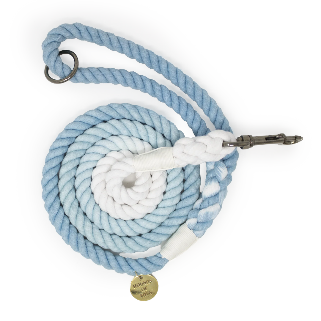 Rope Leash | Ice | Blue & White Ombre