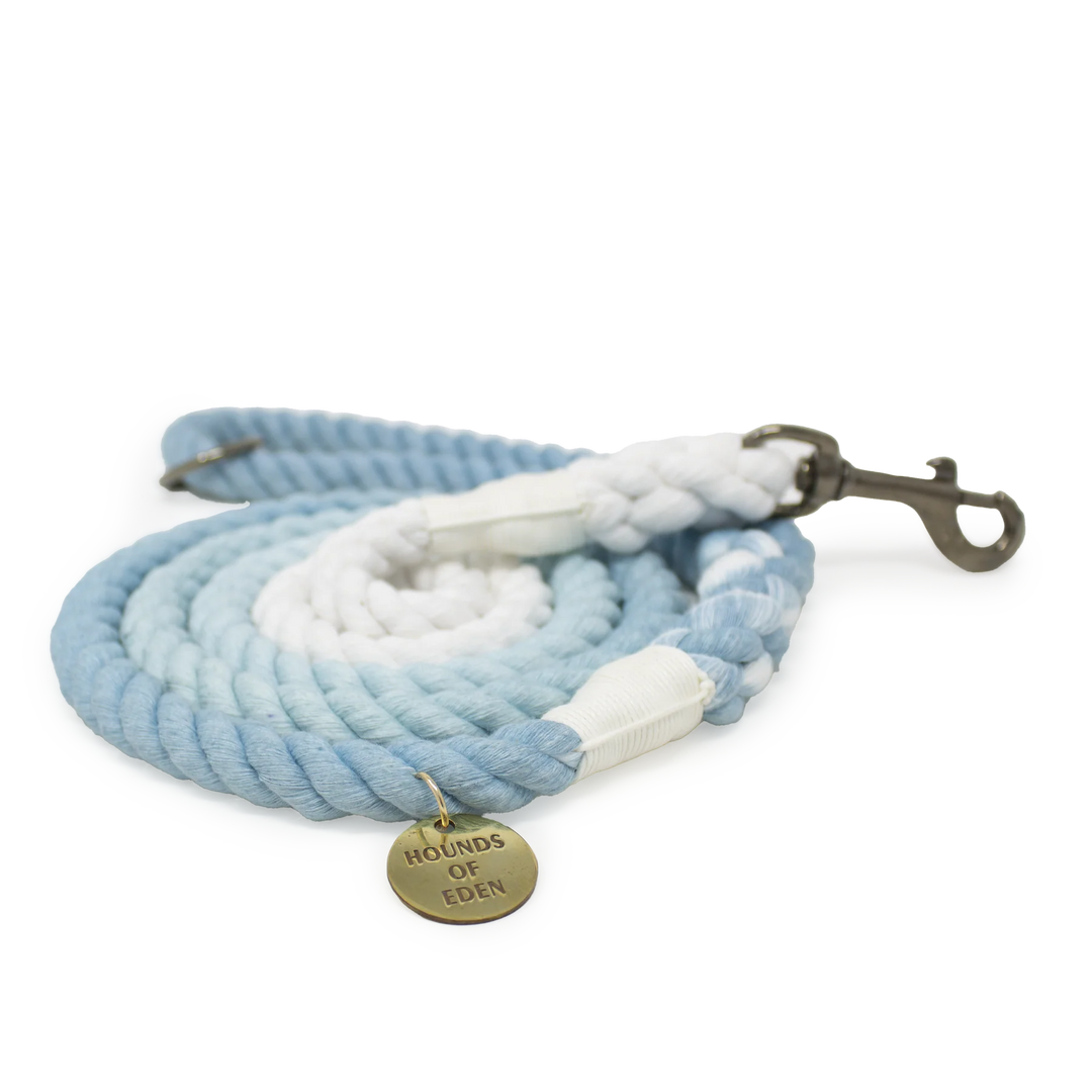 Rope Leash | Ice | Blue & White Ombre