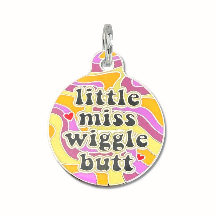 Miss Wiggle Butt Dog Pet Tag