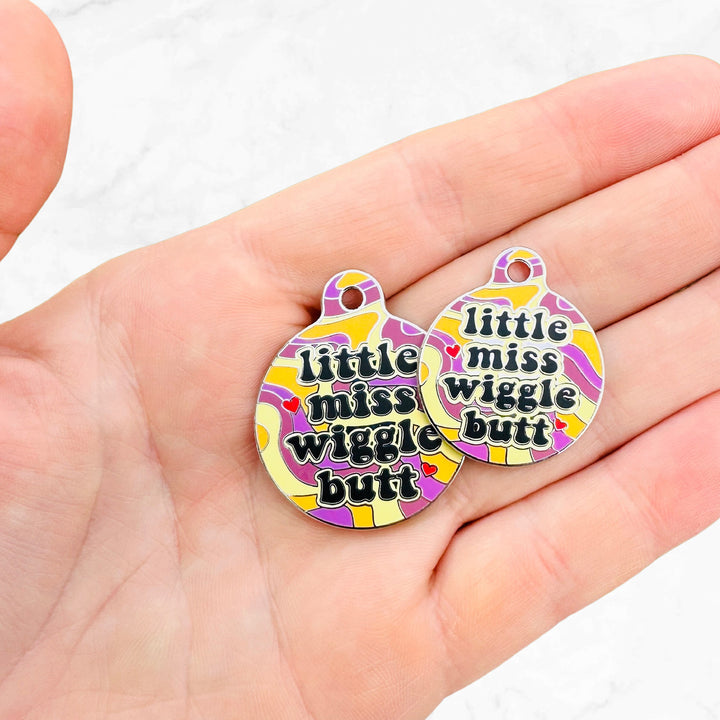 Miss Wiggle Butt Dog Pet Tag