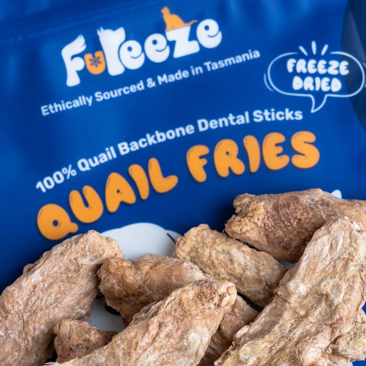 Freeze Dried Quail Backbone