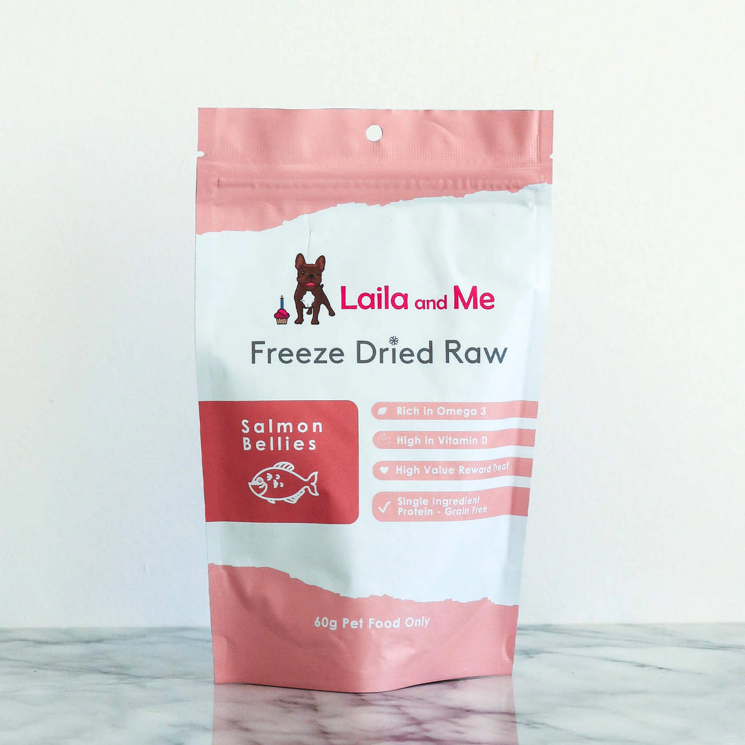 Freeze Dried Raw Salmon Bellies