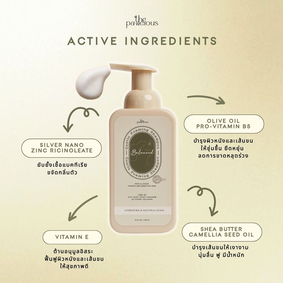 The Pawcious Gentle Foaming Shampoo
