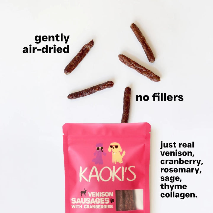 Air-Dried Venison Sausages with Cranberries