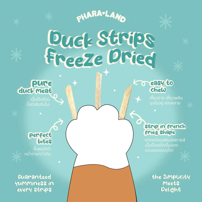 Freeze-Dried Duck Strips