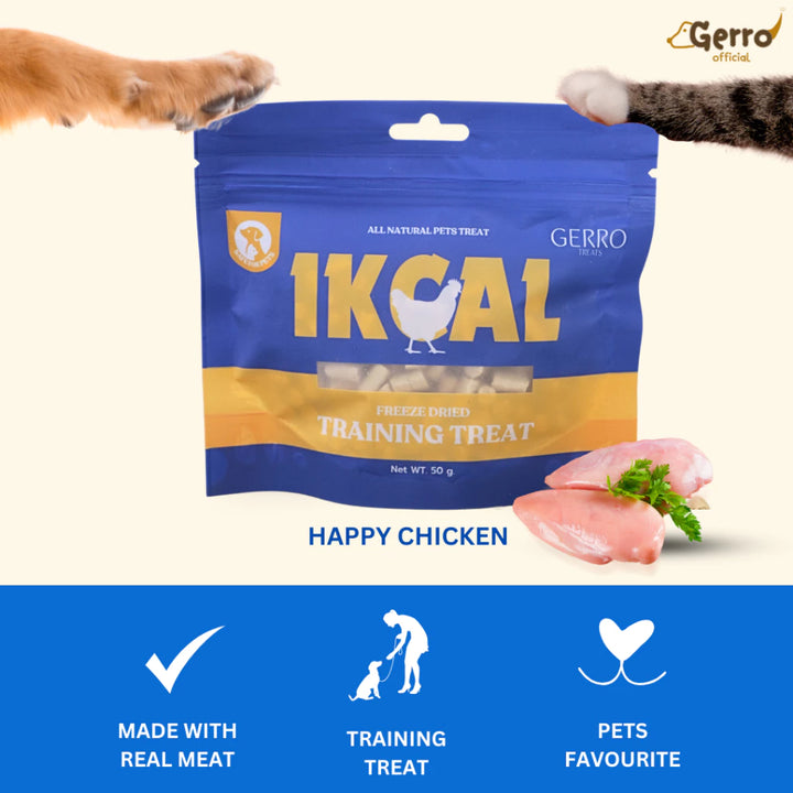 1Kcal Freeze Dried Chicken Training Treats