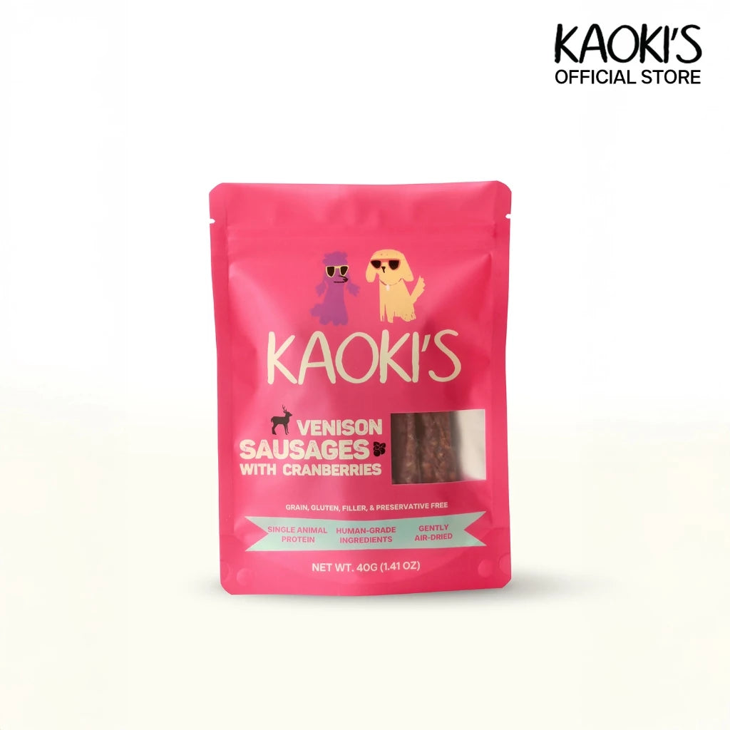 Air-Dried Venison Sausages with Cranberries