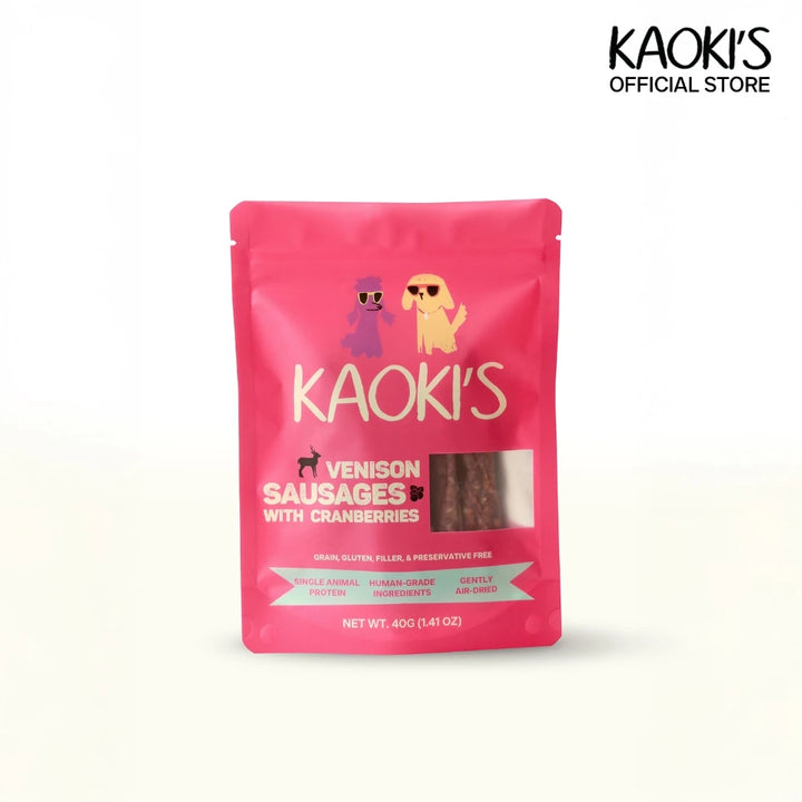 Air-Dried Venison Sausages with Cranberries