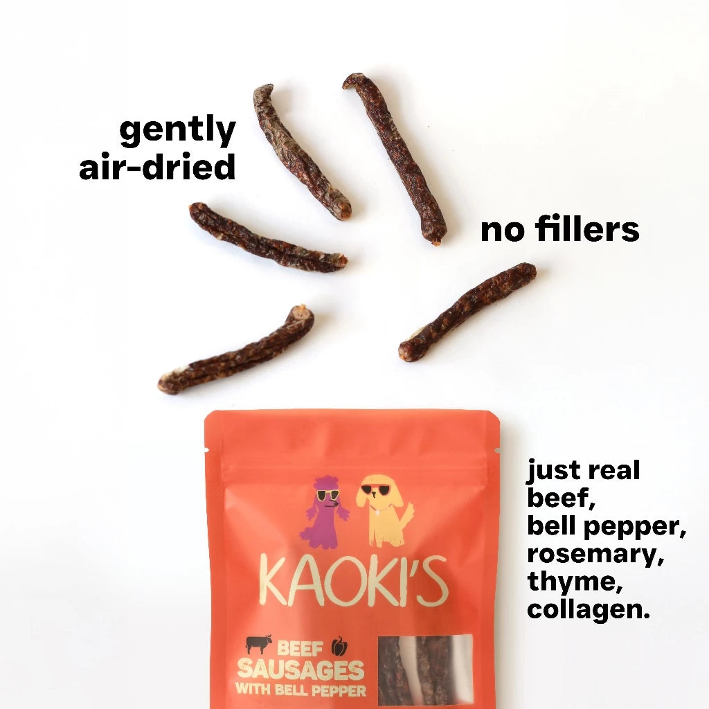 Air-Dried Beef Sausages with Bell Peppers