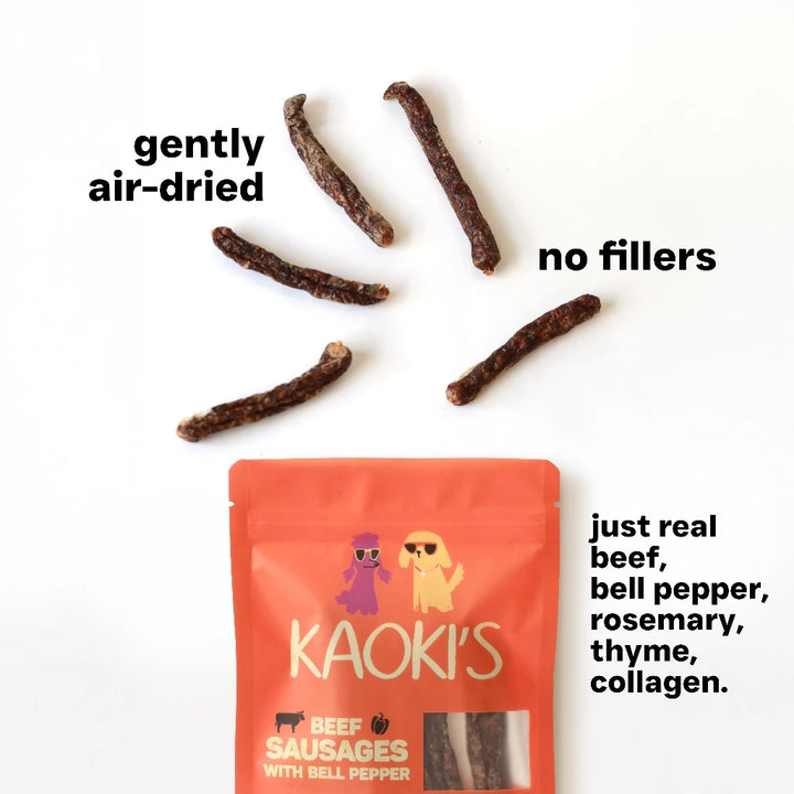 Air-Dried Beef Sausages with Bell Peppers